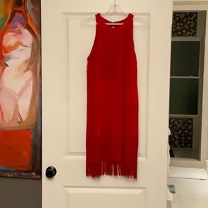 Fun! Fun! Fun! Red Fringe Party Dress❤️